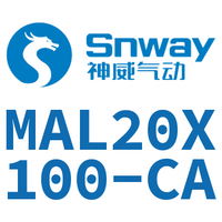 Airtac 铝合金迷你气缸-MAL20X100-CA