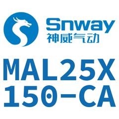Airtac MAL25 Aluminum Alloy Mini Cylinder MAL25X150-CA — view 4