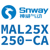 Airtac 铝合金迷你气缸-MAL25X250-CA