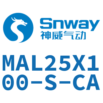 Airtac 铝合金迷你气缸-MAL25X100-S-CA