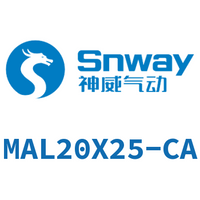 Airtac 铝合金迷你气缸-MAL20X25-CA