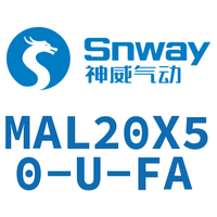Airtac 铝合金迷你气缸-MAL20X50-U-FA