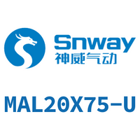 Airtac 铝合金迷你气缸-MAL20X75-U