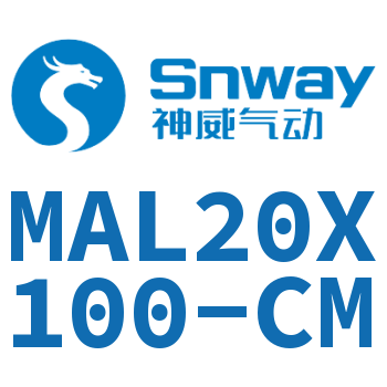 Airtac 铝合金迷你气缸-MAL20X100-CM