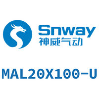 Airtac 铝合金迷你气缸-MAL20X100-U