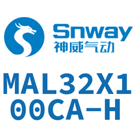 Airtac 铝合金迷你气缸-MAL32X100CA-H