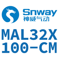 Airtac 铝合金迷你气缸-MAL32X100-CM