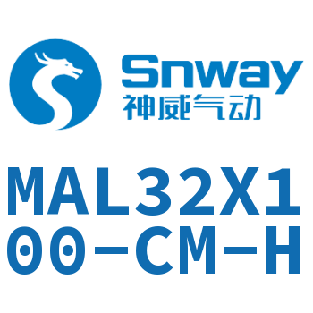 Airtac 铝合金迷你气缸-MAL32X100-CM-H