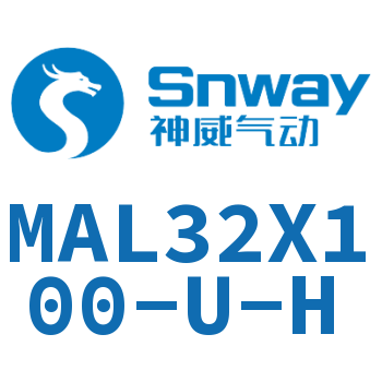 Airtac 铝合金迷你气缸-MAL32X100-U-H
