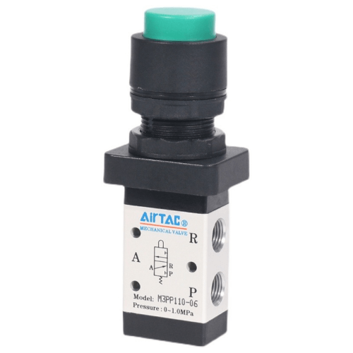 Airtac 凸头按钮型机械阀-M3PP