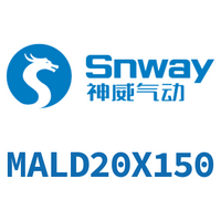 Airtac 铝合金迷你气缸-MALD20X150