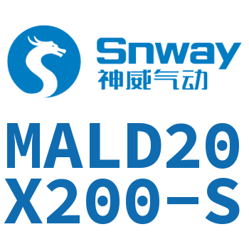 Airtac 铝合金迷你气缸-MALD20X200-S