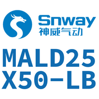 Airtac 铝合金迷你气缸-MALD25X50-LB