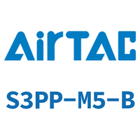 Airtac 凸头按钮型机械阀-S3PP-M5-B