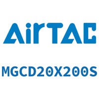Airtac 不锈钢迷你气缸-MGCD20X200S