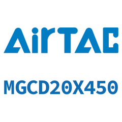 Airtac MGCD Stainless Steel Mini Air Cylinder MGCD20X450 — view 5