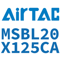Airtac 铝合金迷你气缸-MSBL20X125CA