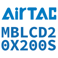 Airtac 铝合金迷你气缸-MBLCD20X200S