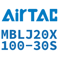 Airtac 可调铝合金迷你气缸-MBLJ20X100-30S