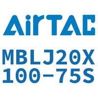 Airtac 可调铝合金迷你气缸-MBLJ20X100-75S