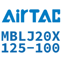 Airtac 可调铝合金迷你气缸-MBLJ20X125-100
