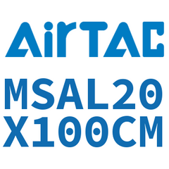 Airtac MSAL Front Single Acting Compact Cylinder MSAL20X100CM — view 3