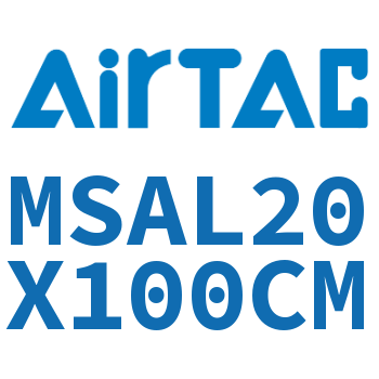 Airtac 前单动迷你气缸-MSAL20X100CM