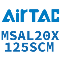 Airtac 前单动迷你气缸-MSAL20X125SCM