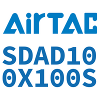 Airtac 双出型薄型气缸-SDAD100X100S