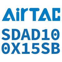 Airtac 双出型薄型气缸-SDAD100X15SB