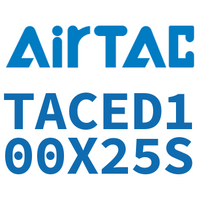 Airtac 带导杆紧凑型气缸-TACED100X25S