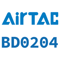 Airtac 内外螺纹直通接头-BD0204