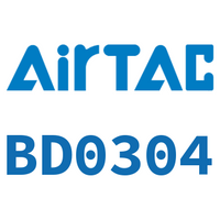 Airtac 内外螺纹直通接头-BD0304