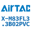 Airtac X-M 3-Pin Female Connector X-M83FL3.3B02PVC