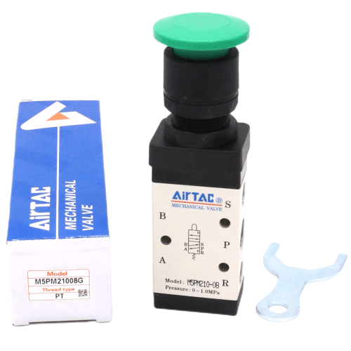 Airtac 蘑菇头按钮型机械阀-M5PM