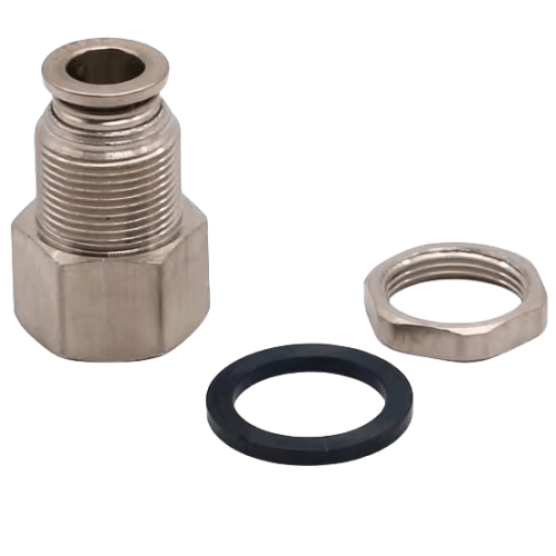 Airtac 全金属内牙穿板直通接头-BPMF