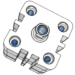 Airtac ATE Single Acting Guided Compact Cylinder ATE40X5S — view 4