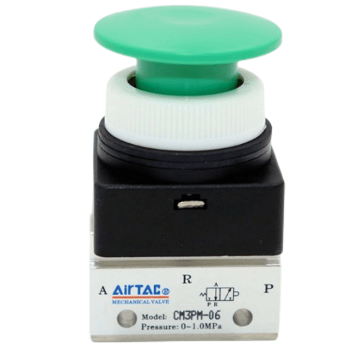 Airtac 蘑菇头按钮型机械阀-CM3PM