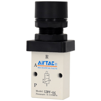 Airtac 平头按钮型机械阀-S3PF