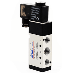AirTAC 4V310-08CI Solenoid Valve, 5/2-way, PT1/4, AC110V, grommet entry (4V31008CI) — view 3