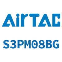 Airtac 蘑菇头按钮型机械阀-S3PM08BG