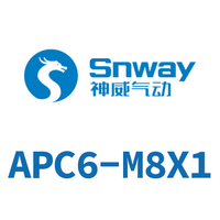 Airtac 螺纹快插接头-APC6-M8X1