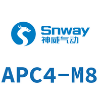 Airtac 螺纹快插接头-APC4-M8