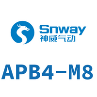 Airtac 正型三通接头-APB4-M8