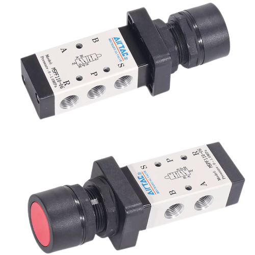 Airtac 平头按钮型机械阀-M5PF