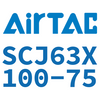 Airtac AIRTAC SCJ63 Standard Cylinder SCJ63X100-75