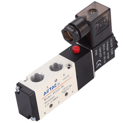 AirTAC 4V210-06C Solenoid Valve, 5/2-way, PT1/8, AC110V, terminal entry (4V21006C) — view 3