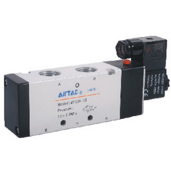 AirTAC 4V410-15BI Solenoid Valve, 5/2-way, PT1/2, DC24V, grommet entry (4V41015BI) — view 2