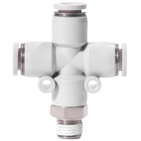 Airtac 十字螺纹四通接头-PZB
