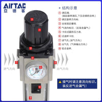 Airtac 调压过滤器-GAFR20006ALJ